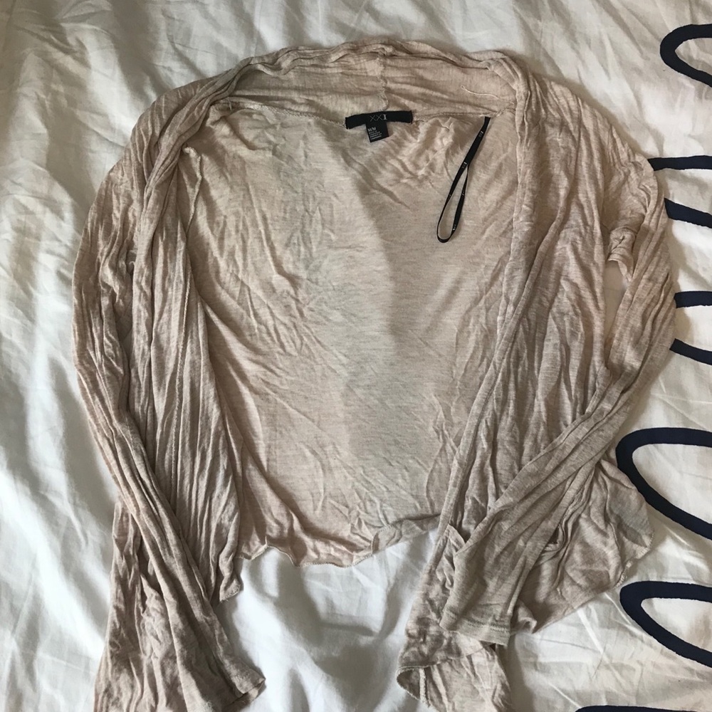 Tan cardigan